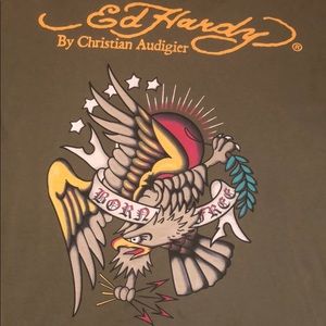Ed Hardy by Christian Audigier Born Free T-shirt